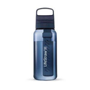 LIFESTRAW GO 2.0 WATER FILTER BOTTLE - 1L - AEGEAN SEA BLUE