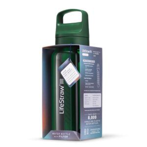 LIFESTRAW GO 2.0 WATER FILTER BOTTLE - 1L -TERRACE GREEN VERPAKKING